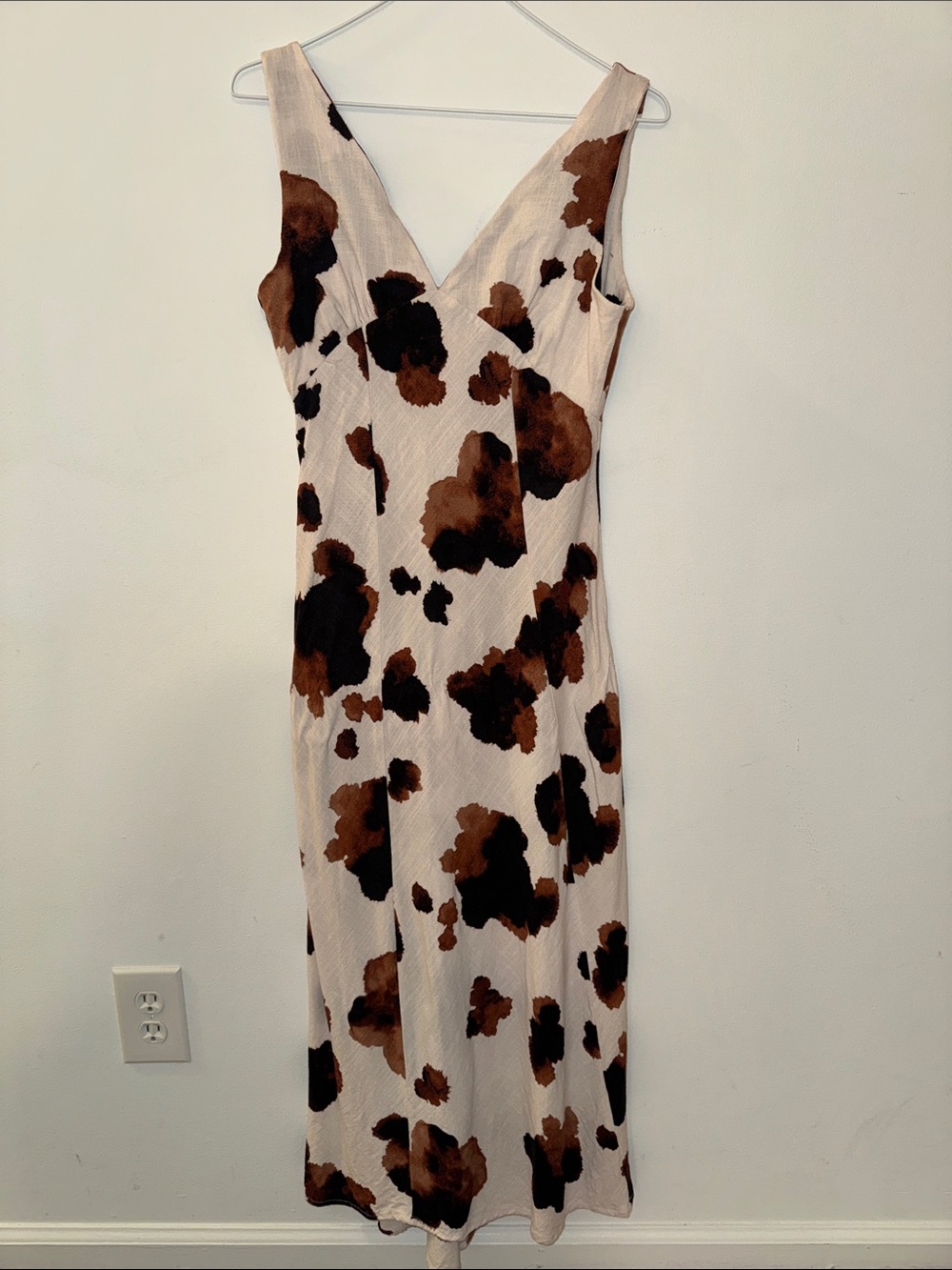 Cowhide slip dress